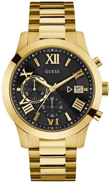 Guess Herren-Armbanduhr Multifunktionsuhr Atlas 44mm Gold W0668G8